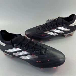 Adidas Copa Pure 2 Elite Knit FG Black Platinum Soccer IG6398 Men’s Size 8